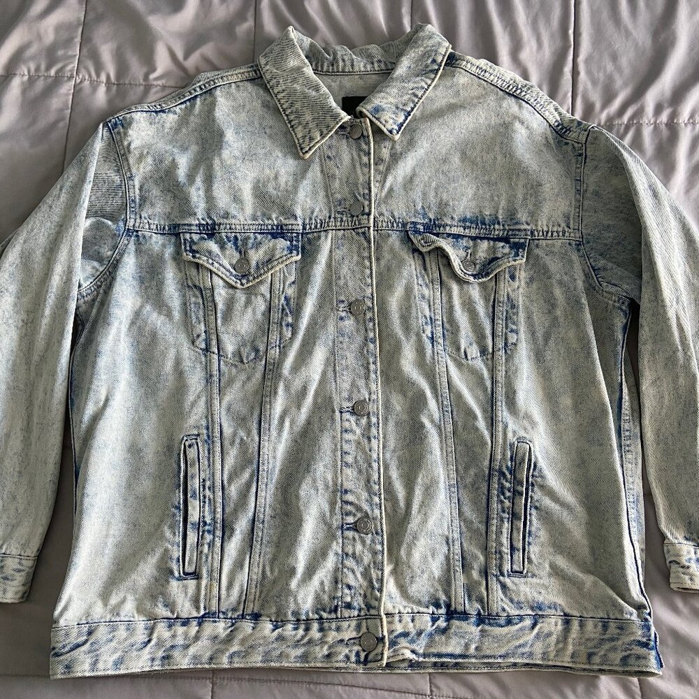 Wild Fable XL Light Acid Wash Denim Jean Jacket